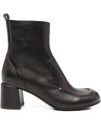 LORENA PAGGI - Square-Toe Ankle Boots - Lyst