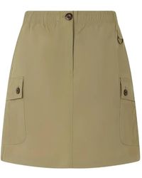 Barbour - Elasticated-Waist Cargo-Pockets Skirt - Lyst