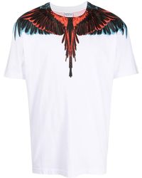 Marcelo Burlon - County Of Milan Icon Wings Regular T-shirt White Red - Lyst