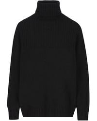 Vanisé - Turtleneck Ribbed Sweater - Lyst