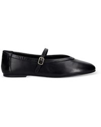 GANT - Buckle-Fastening Leather Ballet Flats - Lyst