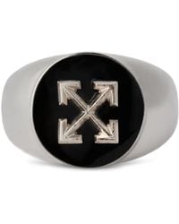 Off-White c/o Virgil Abloh - Round Arrow Signet Ring - Lyst