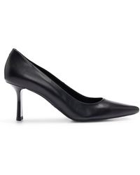 HUGO - 70mm Pointed-toe Leather Pumps - Lyst