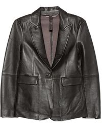 The Jackie Leathers - Single-Breasted Leather Jacket - Lyst