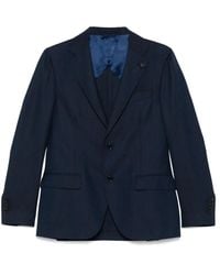 Lardini - Brooch-Detail Blazer - Lyst