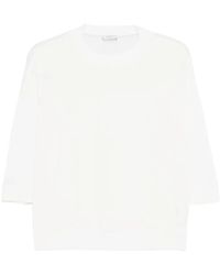 Peserico - T-Shirt À Encolure Ronde - Lyst
