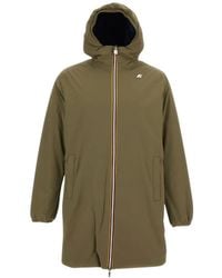 K-Way - Reversible Hooded Jacket - Lyst
