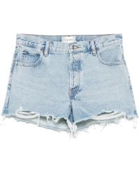 FRAME - The Hang Denim Shorts - Lyst