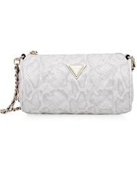 Guess - Giully Snakeskin-Effect Quilted Cross Body Bag - Lyst