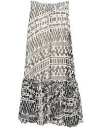 GIADA CURTI - Printed Skirt - Lyst