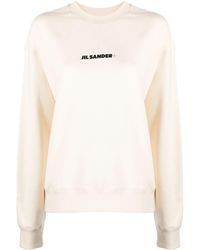 Jil Sander - Sweatshirt mit Logo-Print - Lyst