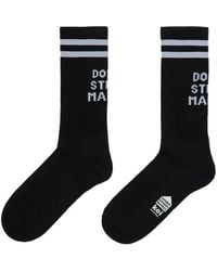 Dover Street Market - Logo-Intarsia Striped-Trim Socks - Lyst