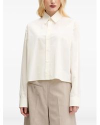 MM6 by Maison Martin Margiela - Striped-Panel Shirt - Lyst