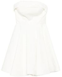Leen Mougrhabi - Strapless Bow-Detail Midi Dress - Lyst