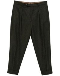 Berwich - Chiaia Pleated Cuffed Trousers - Lyst