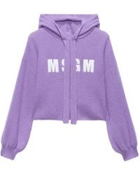 MSGM - Balloon-Sleeve Hoodie - Lyst
