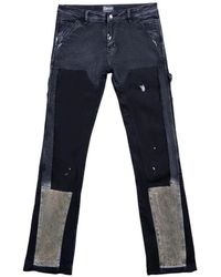 Triple Sevens - Patchwork-Design Jeans - Lyst