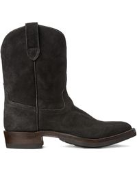 RRL - Walker Stiefel Aus Wildleder - Lyst