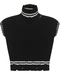 Marni - High-Neck Sleeveless T-Shirt - Lyst