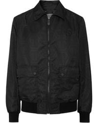 Philipp Plein - Monogram-Jacquard Bomber Jacket - Lyst