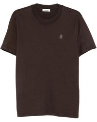 Sandro - T-Shirt Met Leren Patch - Lyst
