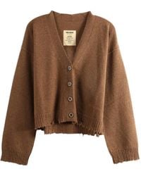 Uma Wang - Distressed V-Neck Cardigan - Lyst