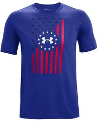 Under Armour - Freedom Chest Flag T-Shirt - Lyst