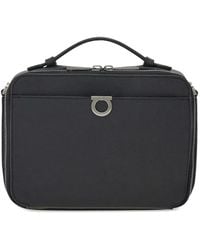 Ferragamo - Gancini Leather Crossbody Bag - Lyst