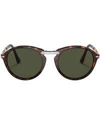Persol - Tortoiseshell-Effect Round-Frame Sunglasses - Lyst
