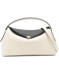 TOTEME - T-Lock Embroidered Leather Top Handle - Lyst