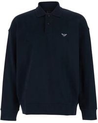 Emporio Armani - Logo-Embroidery Polo Shirt - Lyst
