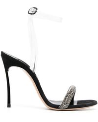 Casadei - Stratosphere 110mm ビジュートリム サンダル - Lyst