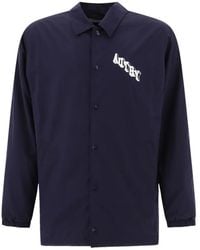 Autry - Logo-Print Button-Fastening Jacket - Lyst
