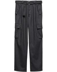 Prada - Pantalon En Laine À Pinces - Lyst