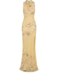 Nicholas - Shana Cowl-Neck Floral-Print Maxi Dress - Lyst