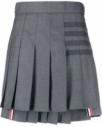 Thom Browne - Minirock Mit Falten - Lyst