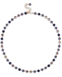 Irene Neuwirth - Classic Lapis And Tanzanite Link Necklace - Lyst