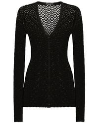 Dolce & Gabbana - Cardigan En Dentelle - Lyst