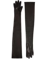 KHAITE - Leather Long Gloves - Lyst
