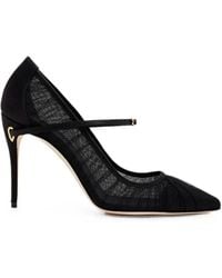 Jennifer Chamandi - Lorenzo Mesh-Panelled Pumps - Lyst