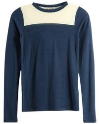 AURALEE - Colour-Block Long-Sleeved T-Shirt - Lyst