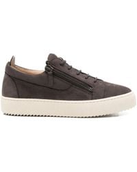 Giuseppe Zanotti - Frankie Zip-Detail Leather Sneakers - Lyst