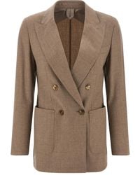 Max Mara - Harald Blazer Met Dubbele Rij Knopen - Lyst