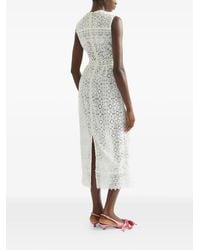 Erdem - Guipure Lace Embellishment Midi Dress - Lyst