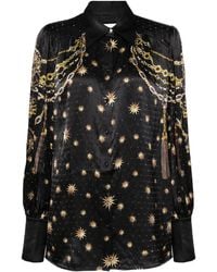 CAMILLA - Graphic-Print Silk Shirt - Lyst