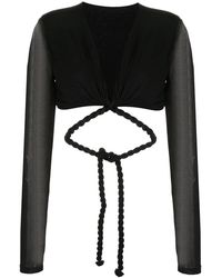 Dion Lee - Cropped Wikkeltop - Lyst