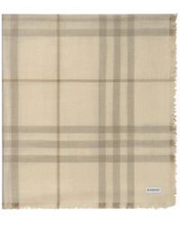 Burberry - Écharpe Réversible En Soie À Carreaux - Lyst