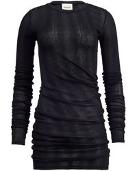 KHAITE - Geribbeld T-Shirt - Lyst