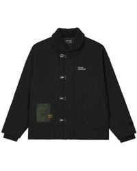 Izzue - Fleece-Collar Clip-Fastening Jacket - Lyst