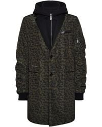 Philipp Plein - Layered Camouflage-Pattern Coat - Lyst